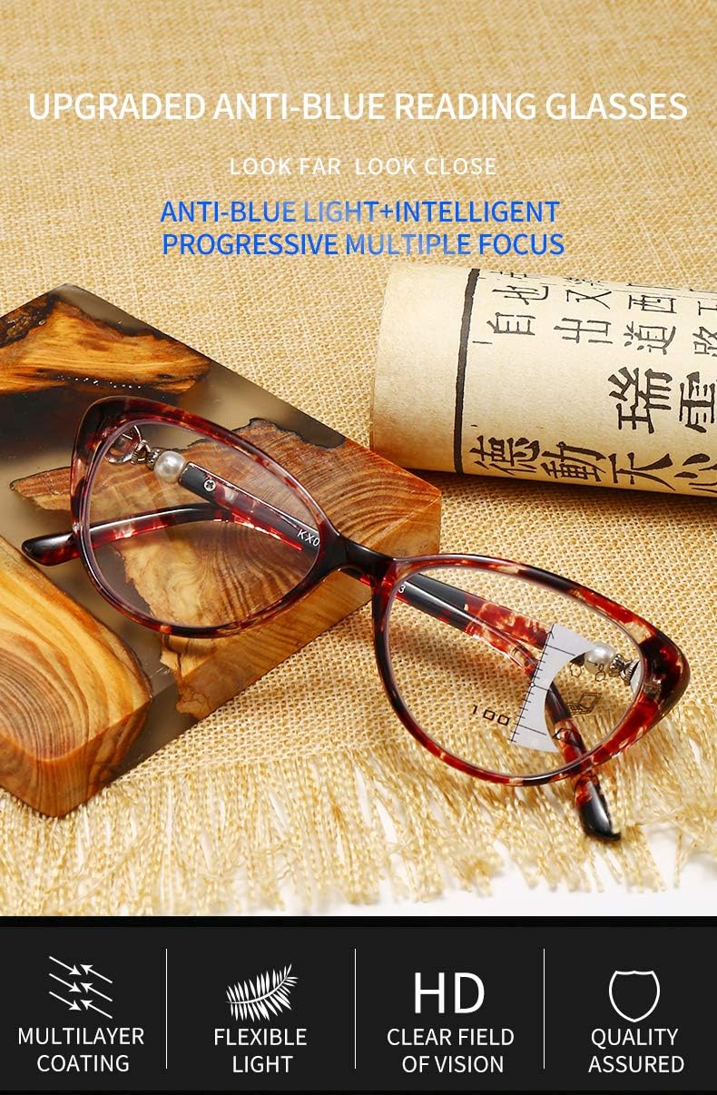 VisionEase | Verres progressifs multifocaux avec filtre anti-lumière bleue | 1+1 GRATUIT 