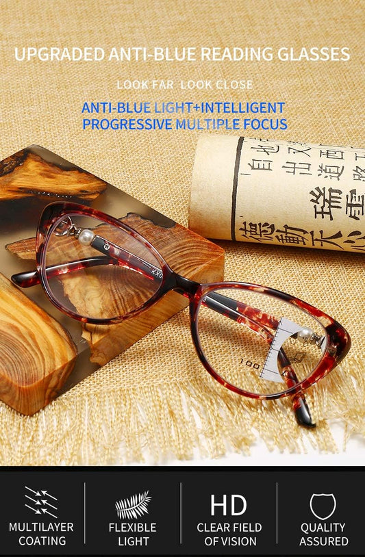 VisionEase | Multifokale Gleitsichtbrille mit Blaulichtfilter | 1+1 GRATIS