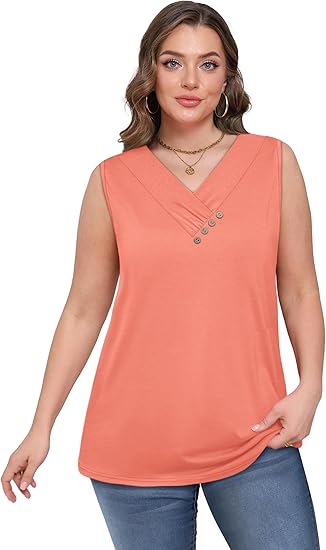 Gluschwein - Einfarbiges V-Ausschnitt-Tanktop für Damen – atmungsaktiv & vielseitig