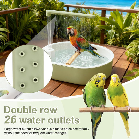 Gluschwein - Automatische Vogeltränke mit Wasserhahn, USB-betriebene Vogeltränke für Vögel