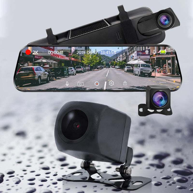 ⏰【Nur für kurze Zeit: 50 % Rabatt】👁️10-Zoll-Rückfahrkamera & Dashcam mit vollem Touchscreen – 1296P HD-Nachtsicht, Dual-Objektiv – ideal für sicheres Fahren & Parken🚗📹