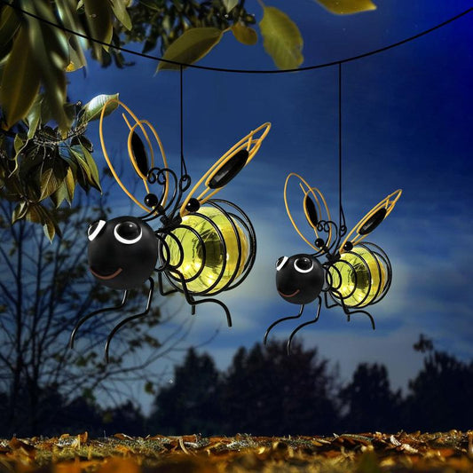 Gluschwein - 🐝Solar-Bienenlicht zum Aufhängen im Freien – das perfekte Geschenk für pflanzenliebende Mütter oder einfach jeden, der lächelt❤️