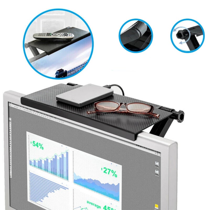 Compartiment de rangement supérieur réglable pour téléviseur et ordinateur