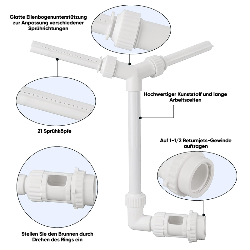 Gluschwein - Sprühgerät für Poolbrunnen