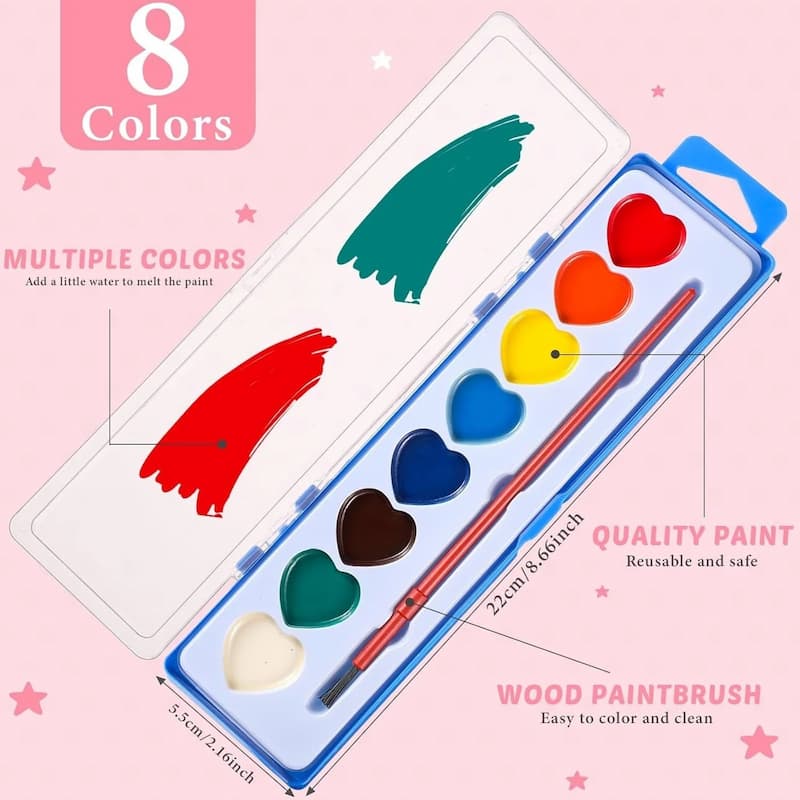 Gluschwein - Heart Paint - Mini-Aquarellfarben-Set