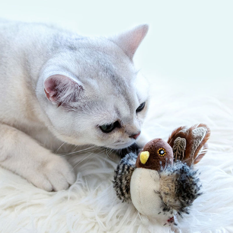 Gluschwein - Katzenspielzeug - Simulierter zwitschernder Vogel