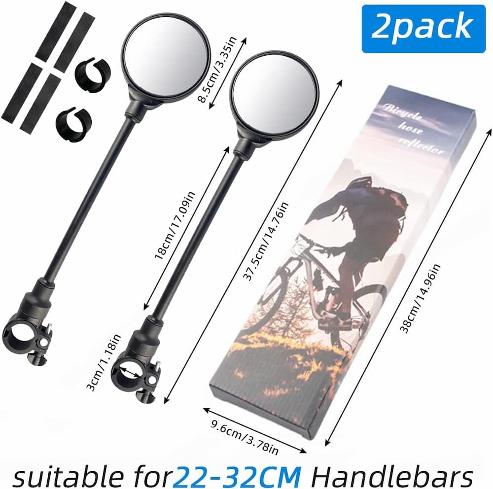 FlexMirrors - Premium Fahrradspiegel – Mehr Sicherheit und freie Sicht [2er-Set]