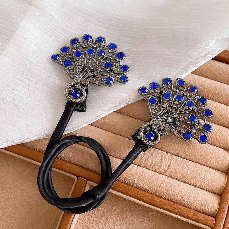 PeacockClip - Pfauenflügel Haarclip Set – Glanz für Abendkleider [2er Set]