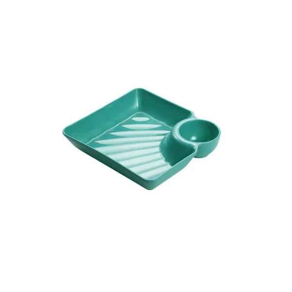 Gluschwein - Dip Plate - Teller mit separatem Soßenfach für sauberes Essen