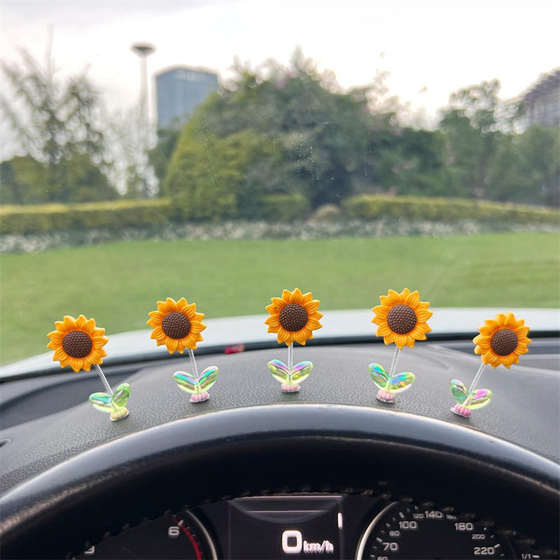 Gluschwein - Niedliches Sonnenblumen-Autoornament