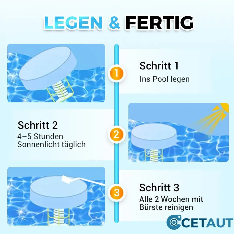 Kristallklarer Pool – ohne Chemie, mit Solarenergie! 🌞SOLARBETRIEBENER SCHWIMMENDER POOL-IONISATOR