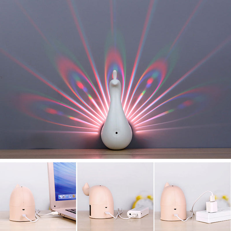 Gluschwein - Peacock LED-Projektor-Wandleuchten für Schlafzimmer