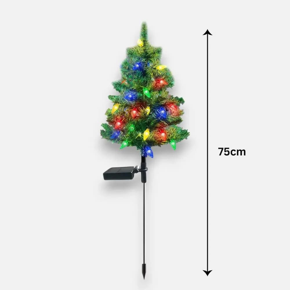 SolarTree - Wetterfester Solar-Weihnachtsbaum — Strahlend schön für verschneite Wintertage