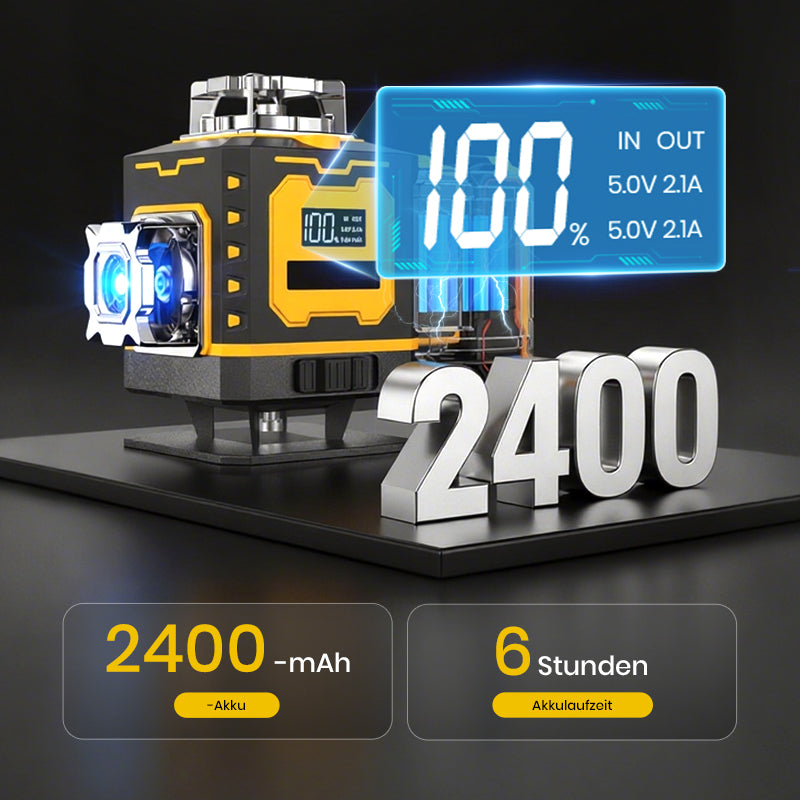 Gluschwein - 📏 60% RABATT! 🔦 Multifunktions-Laserwasserwaage – Selbstnivellierend, Horizontale & Vertikale Linien & Ideal für Heimwerker 🔧