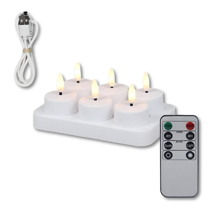 Gluschwein - TeaLED - Wiederaufladbare LED-Teelichter