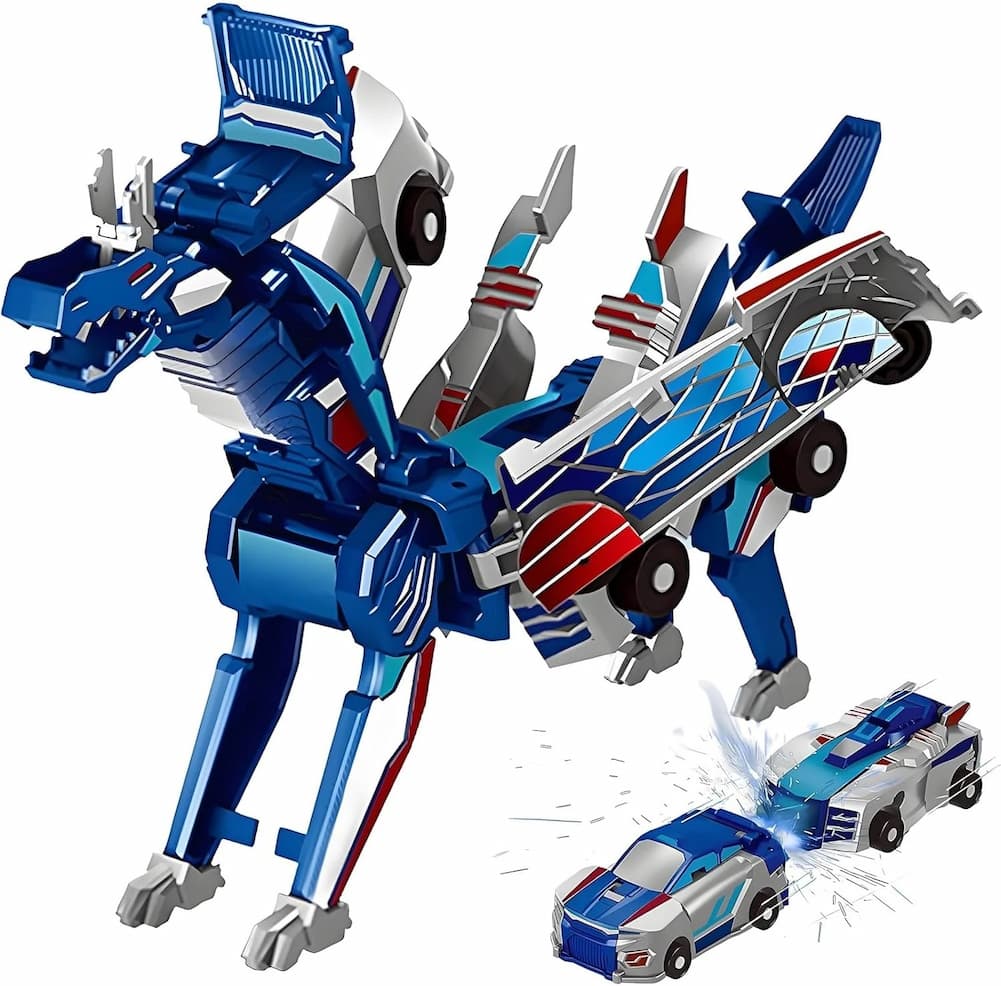 Gluschwein - CarTransform - 2-in-1-Verwandlungsfähiges Rennwagen-Spielzeug