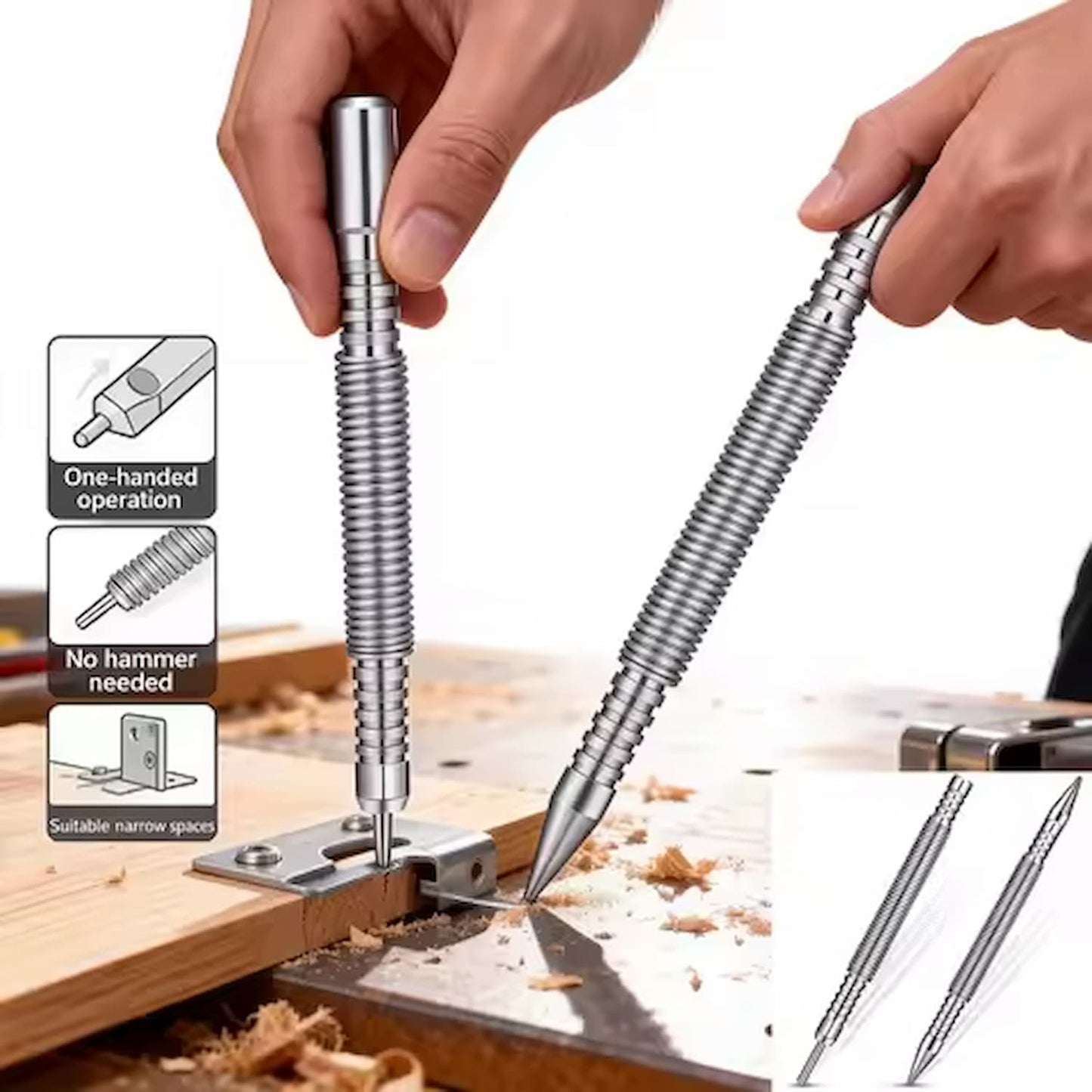 Gluschwein - Nail Punch - Hammerloses Nagelausdrückwerkzeug