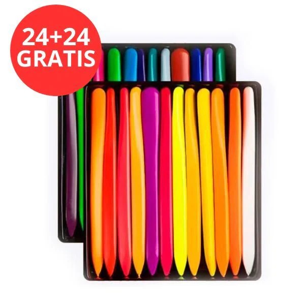 Gluschwein - Rainbow Colors - Wasserfeste Bio-Wachsmalkreiden (48 Farben)