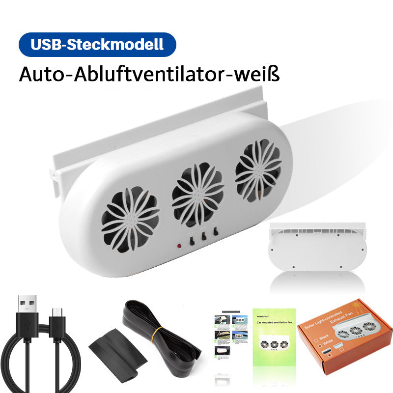 Gluschwein - Solarbetriebener Autoabluftventilator