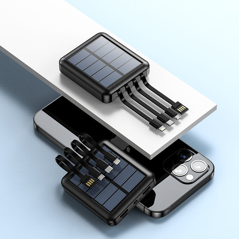 Gluschwein - Solar-Powerbank Schwarz