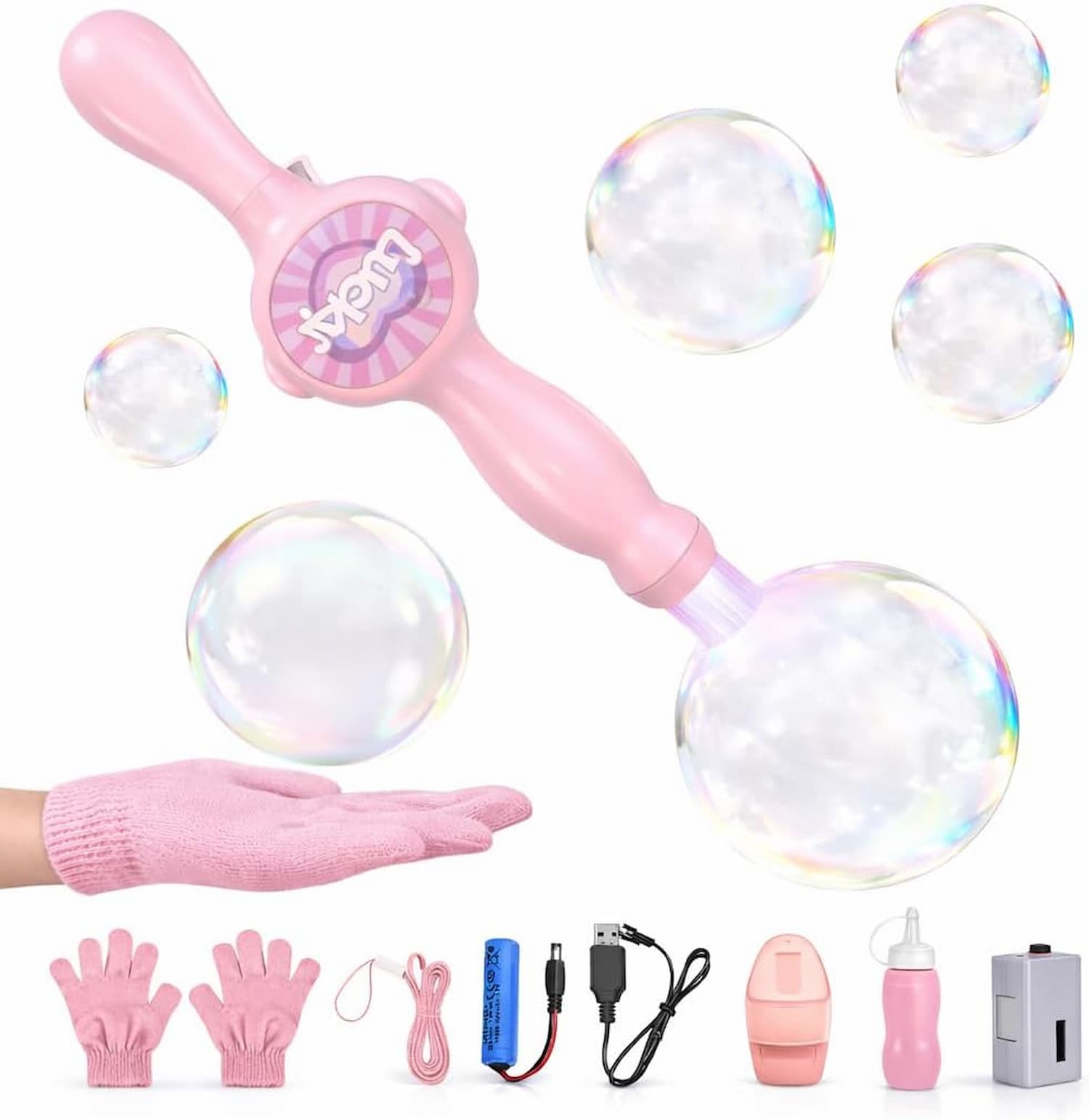 Gluschwein - Bubble Wand - Nebelgefüllte Blasen mit Licht und Musik