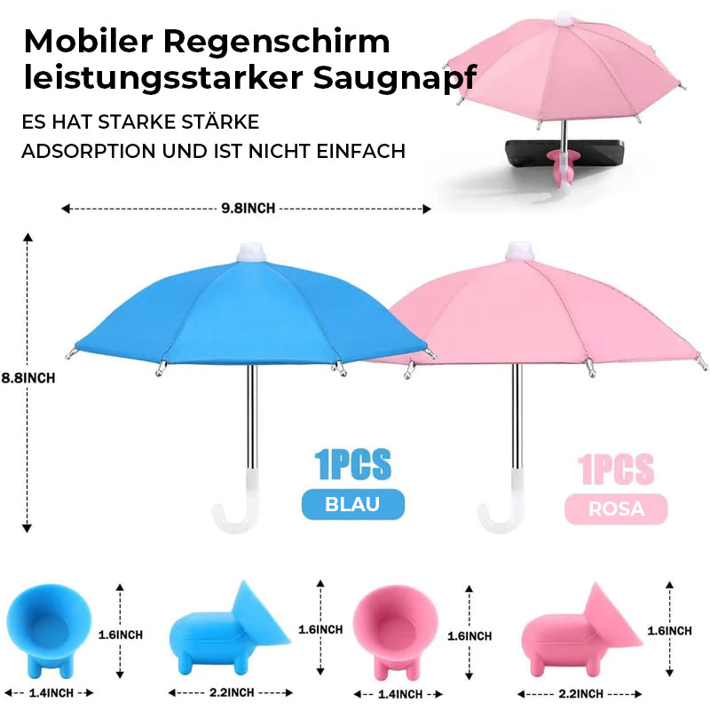 Gluschwein - Handy-Regenschirm-Saugnapf-Ständer für Sonne