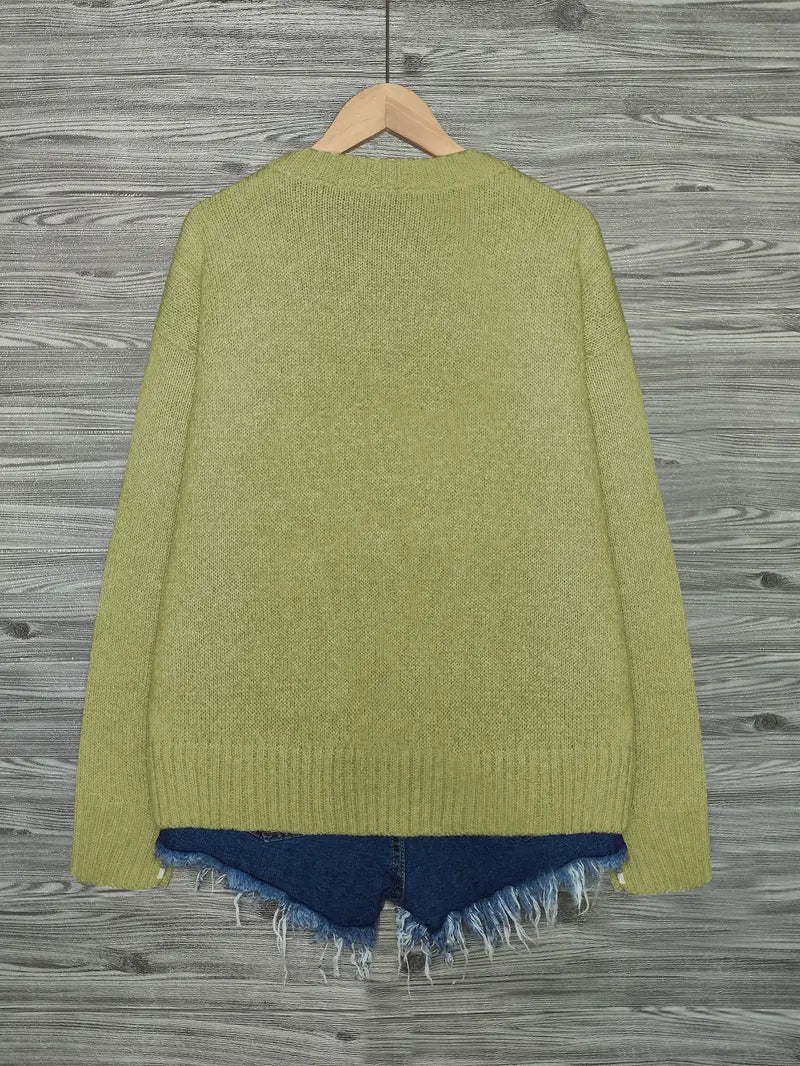 Urvana - Langarm Pullover Mit Katzen Drucken