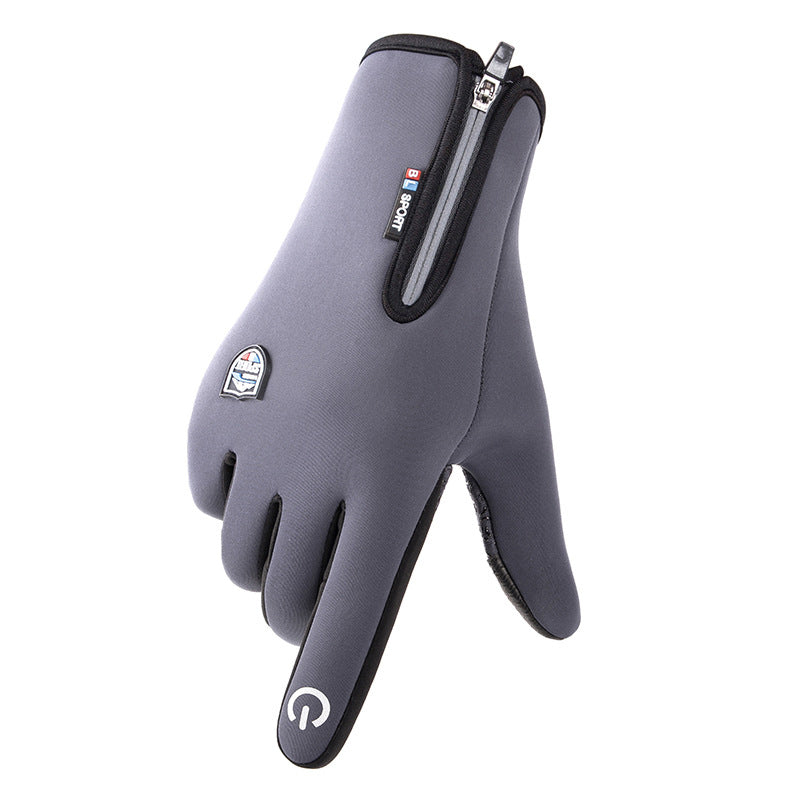 Gluschwein - Warme Touchscreen-Handschuhe Grau