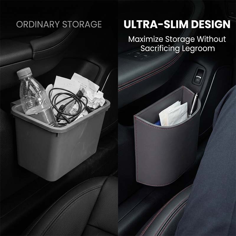 PU Leather Car Door Cup Holder