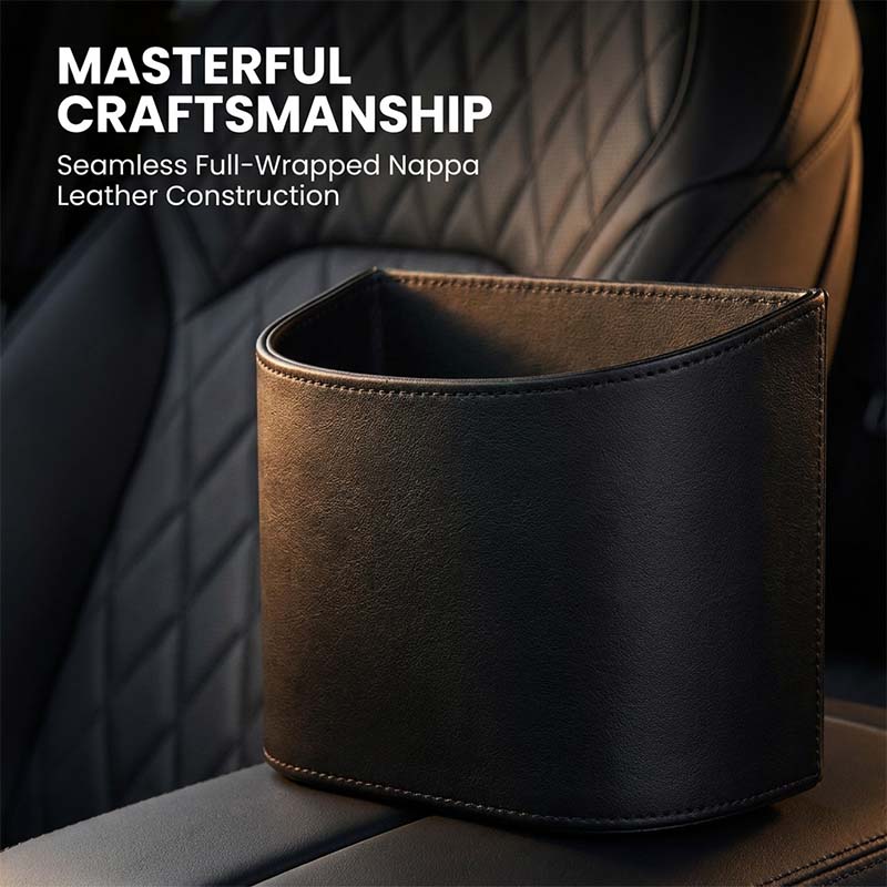 PU Leather Car Door Cup Holder