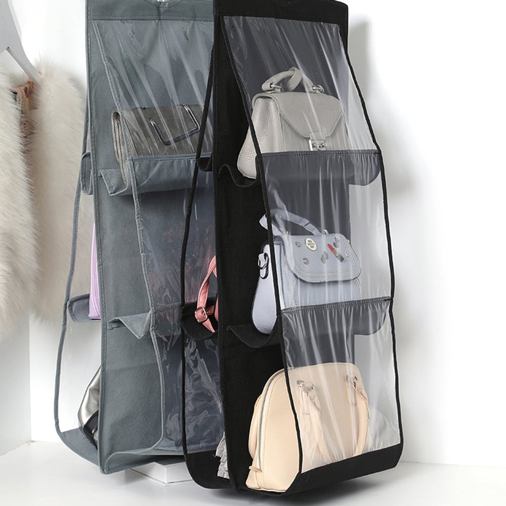 Hängender Handtaschen-Organizer – Doppelseitiges Design mit 6 Fächern