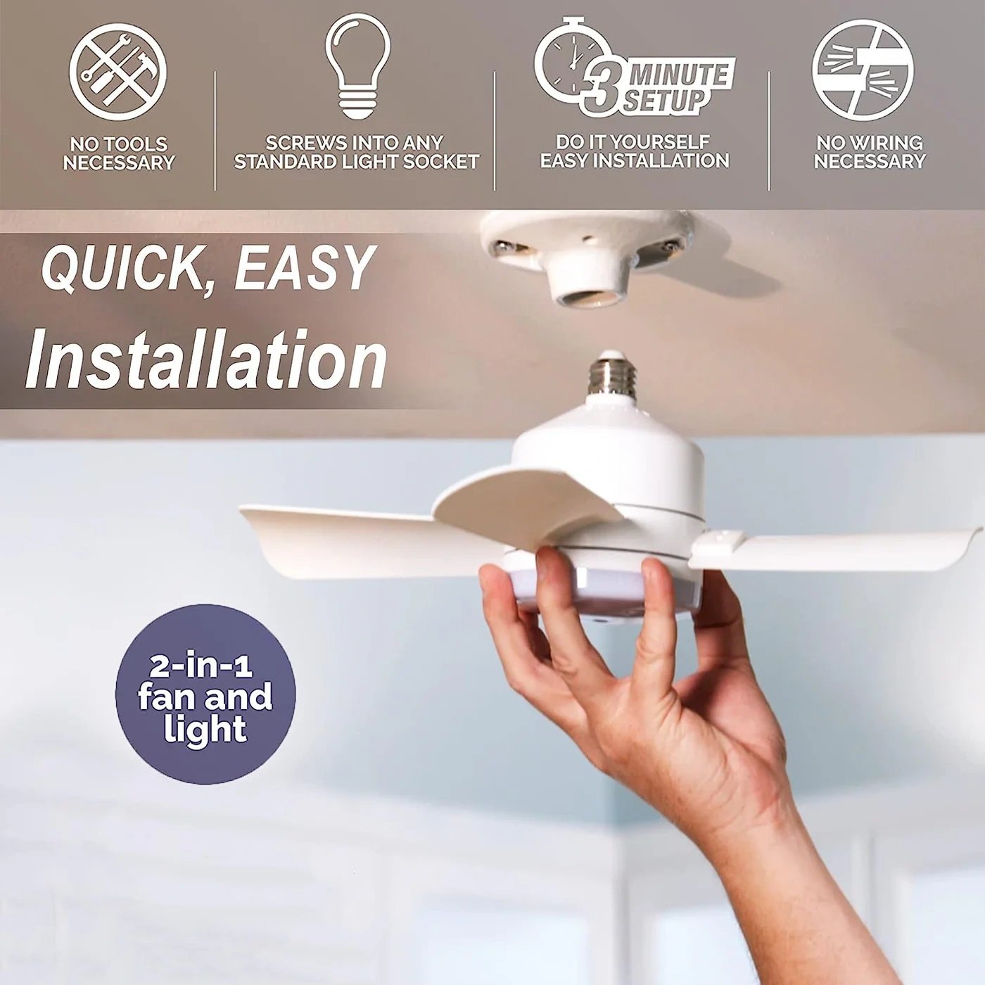 Gluschwein - 🔥50% Rabatt🔥 2-IN-1 TRAGBARE DECKENVENTILATOR & LICHT mit Fernbedienung