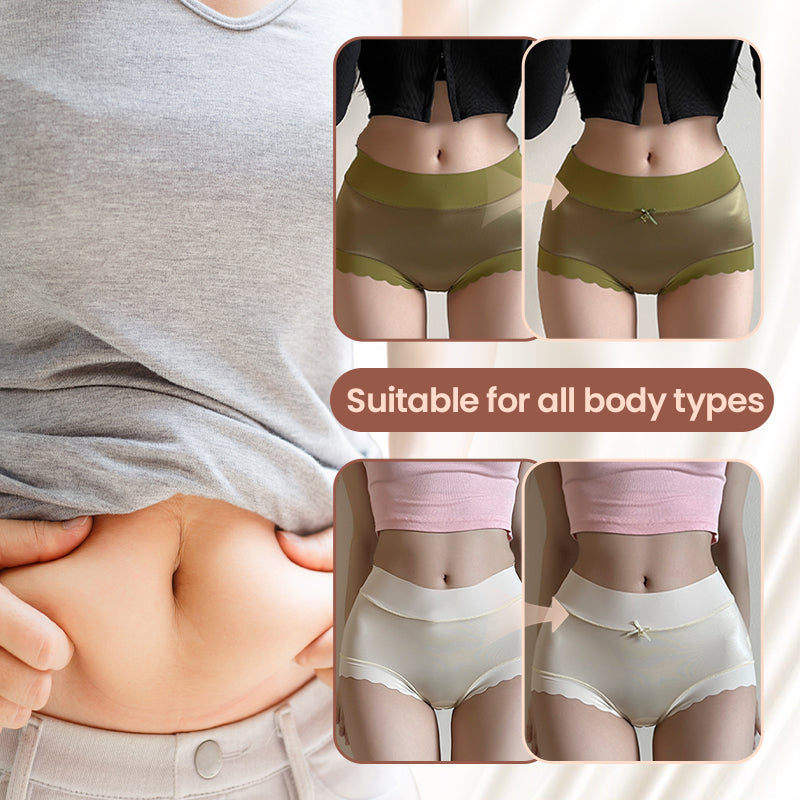 Gluschwein - 💥Kaufe 2, erhalte 1 kostenlos🥰Atmungsaktive Damen-Slips aus hochelastischem Satin mit Baumwollfutter, gesund, bequem und nahtlos