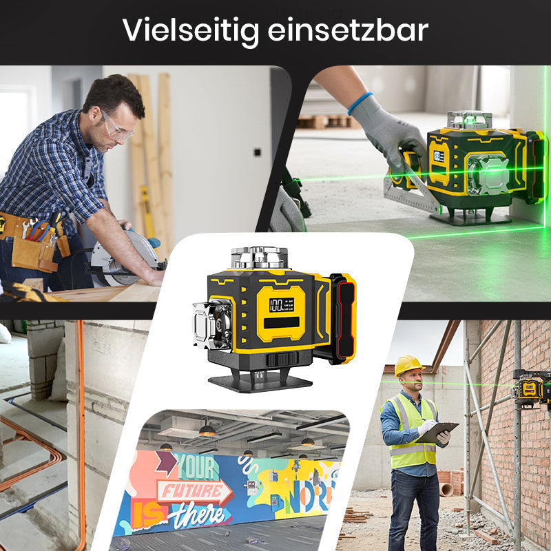 Gluschwein - 📏 60% RABATT! 🔦 Multifunktions-Laserwasserwaage – Selbstnivellierend, Horizontale & Vertikale Linien & Ideal für Heimwerker 🔧