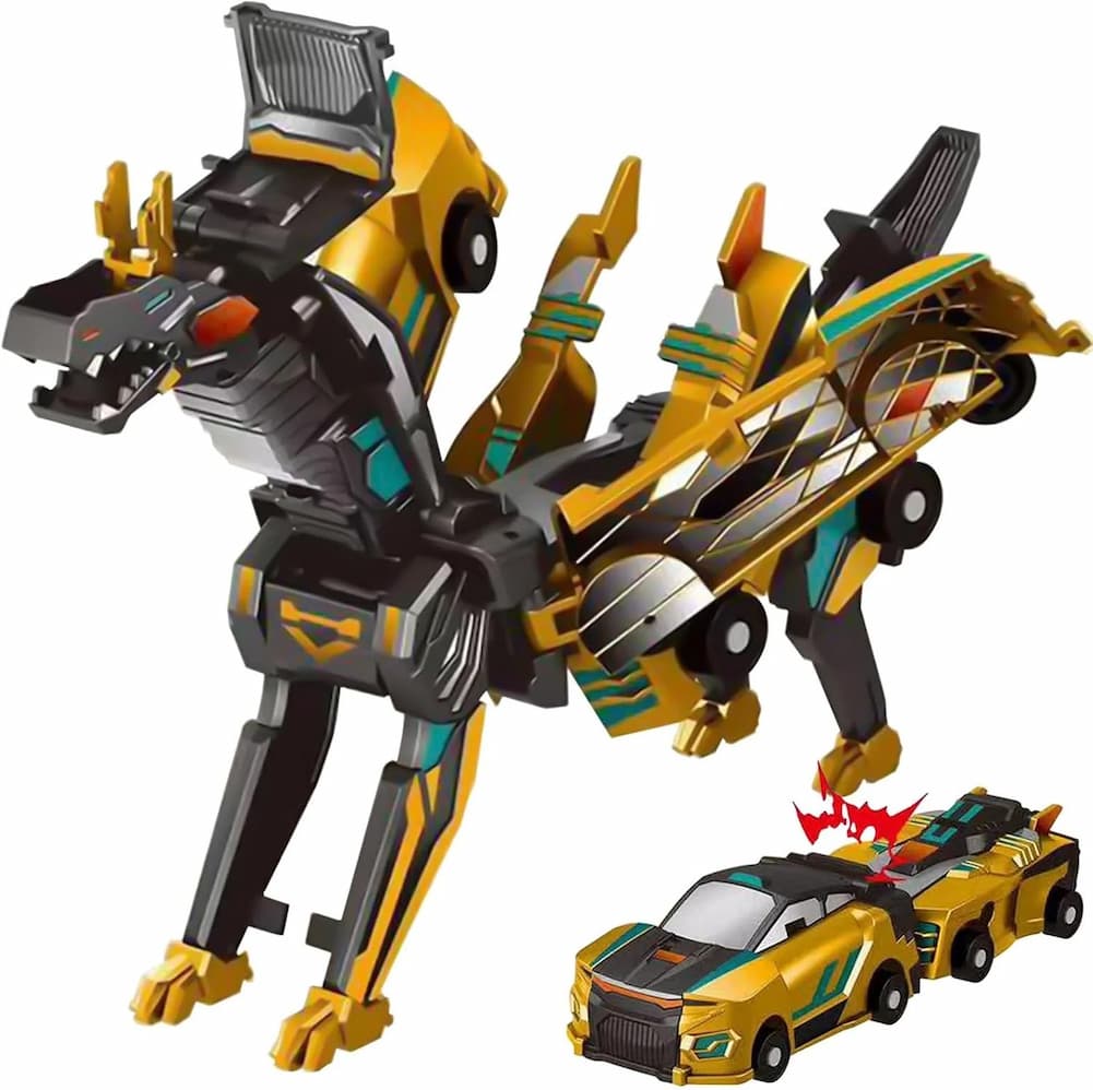 Gluschwein - CarTransform - 2-in-1-Verwandlungsfähiges Rennwagen-Spielzeug