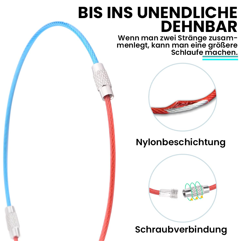 Gluschwein - Draht-Schlüsselanhänger (10 stk.)