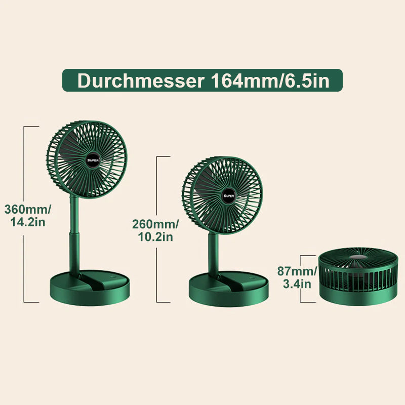 Gluschwein - Mini-Teleskop-Faltventilator