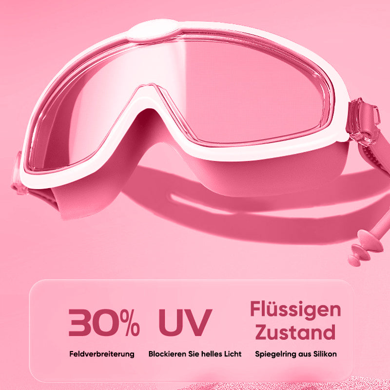 Gluschwein - Antibeschlag-Schwimmbrille mit großem Rahmen