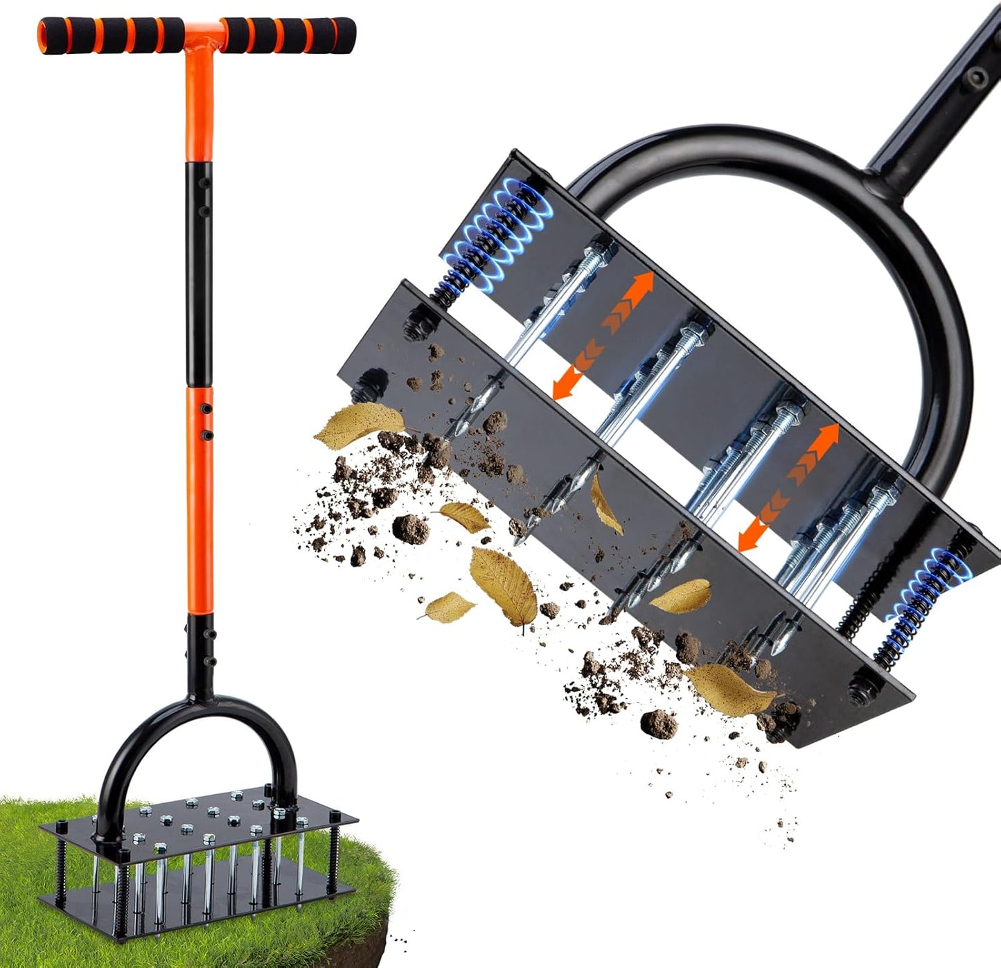 Gluschwein - Lawn Aerator - Automatischer, selbstreinigender Rasenbelüfter