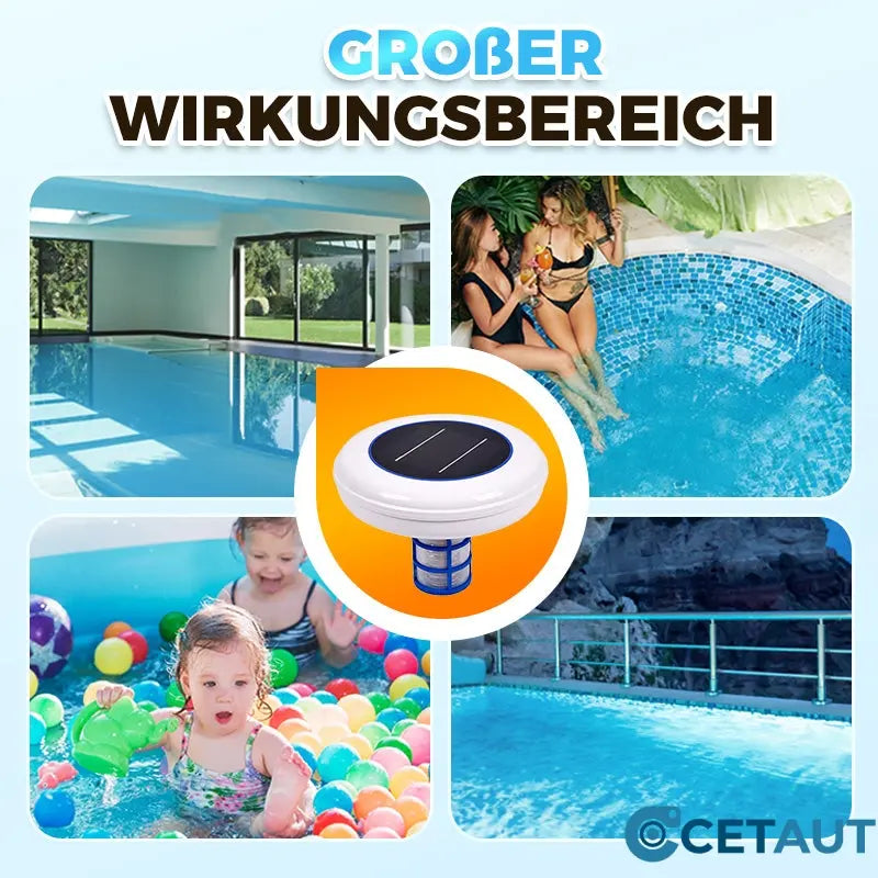 Kristallklarer Pool – ohne Chemie, mit Solarenergie! 🌞SOLARBETRIEBENER SCHWIMMENDER POOL-IONISATOR