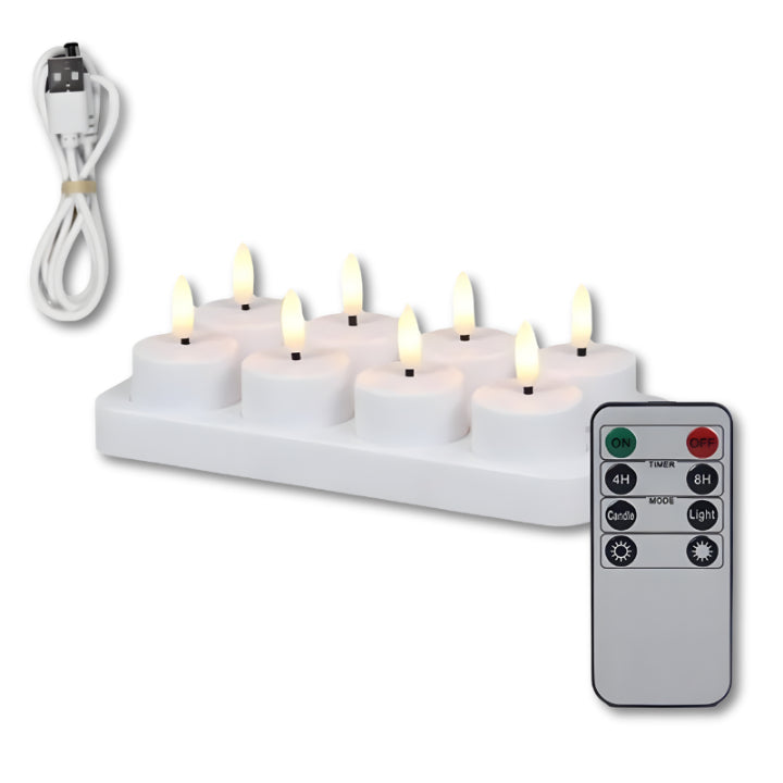 Gluschwein - TeaLED - Wiederaufladbare LED-Teelichter