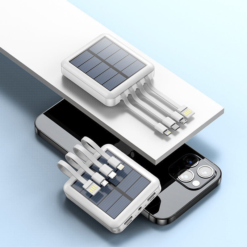 Gluschwein - Solar-Powerbank Weiß