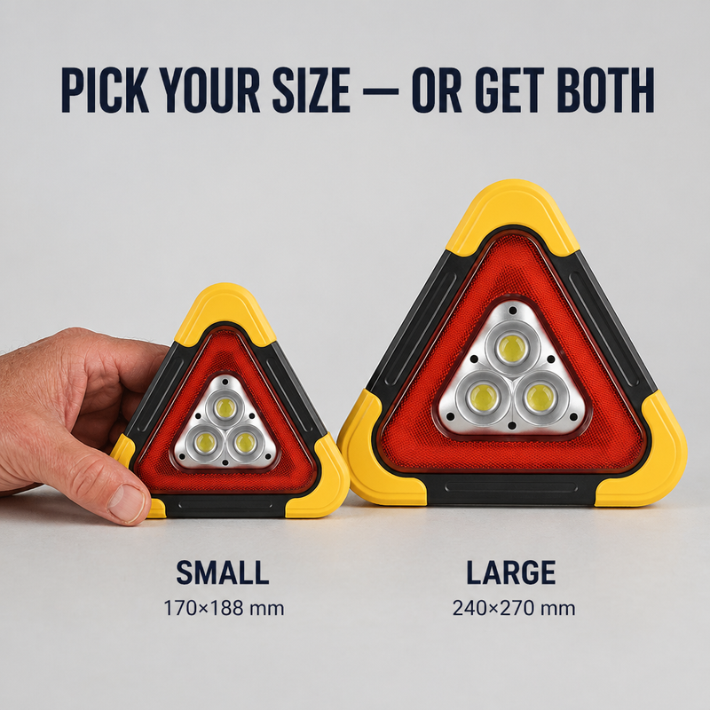 Warning Triangle -  Erleuchte die Dunkelheit, mache den Weg sichtbar und halte dein Handy am Leben