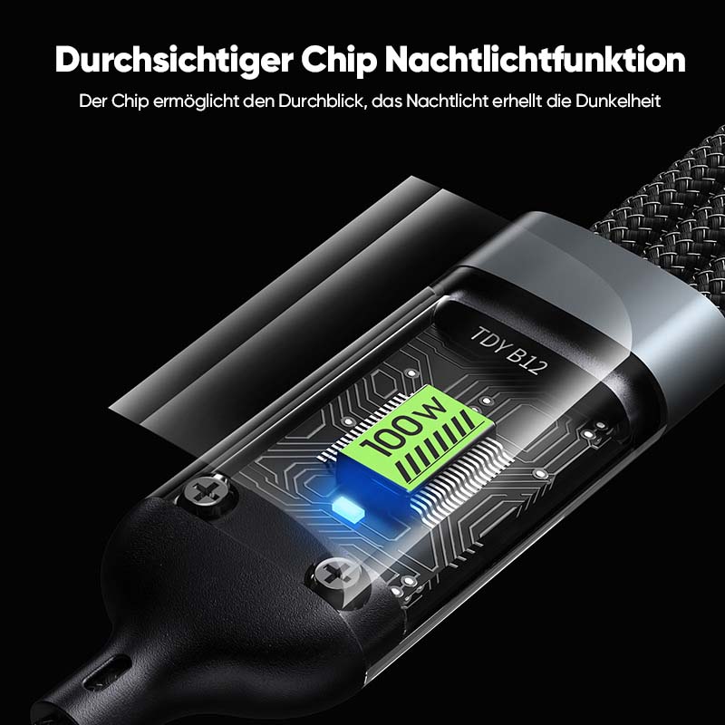 3-in-1 100 Watt Datenkabel