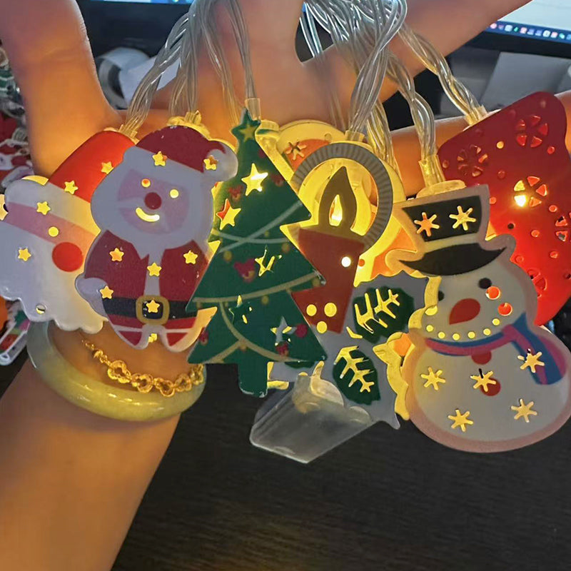 ChristmasGlow | Weihnachts LED-Eisen-Dekolichterkette