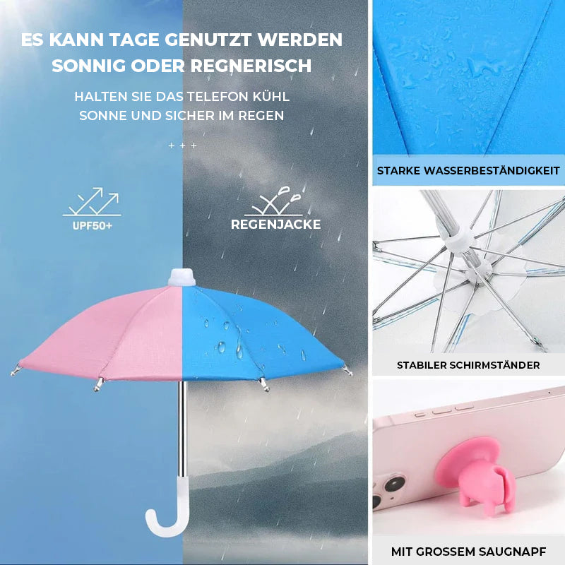 Gluschwein - Handy-Regenschirm-Saugnapf-Ständer für Sonne