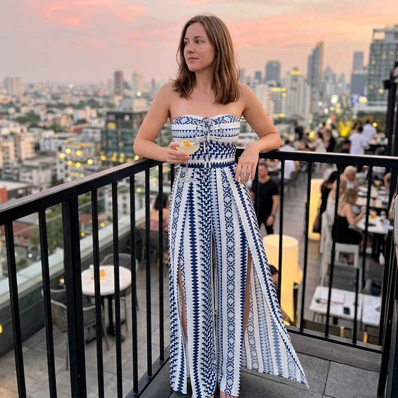 Gluschwein - 👗 50% RABATT! ✨ Damen Jumpsuit schulterfrei floral im Boho-Stil – Eleganter Sommer-Overall mit Bardot-Ausschnitt – Fließend, leicht & perfekt für Festivals, Strand oder romantische Sommerabende 🌸