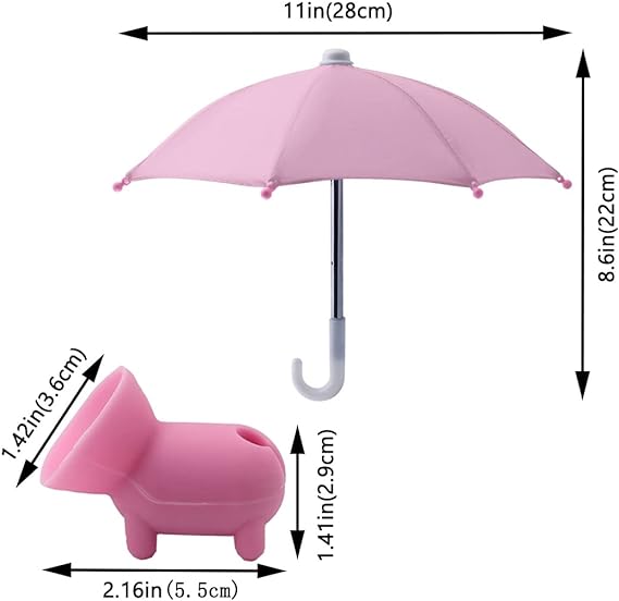 Gluschwein - Handy-Regenschirm-Saugnapf-Ständer für Sonne