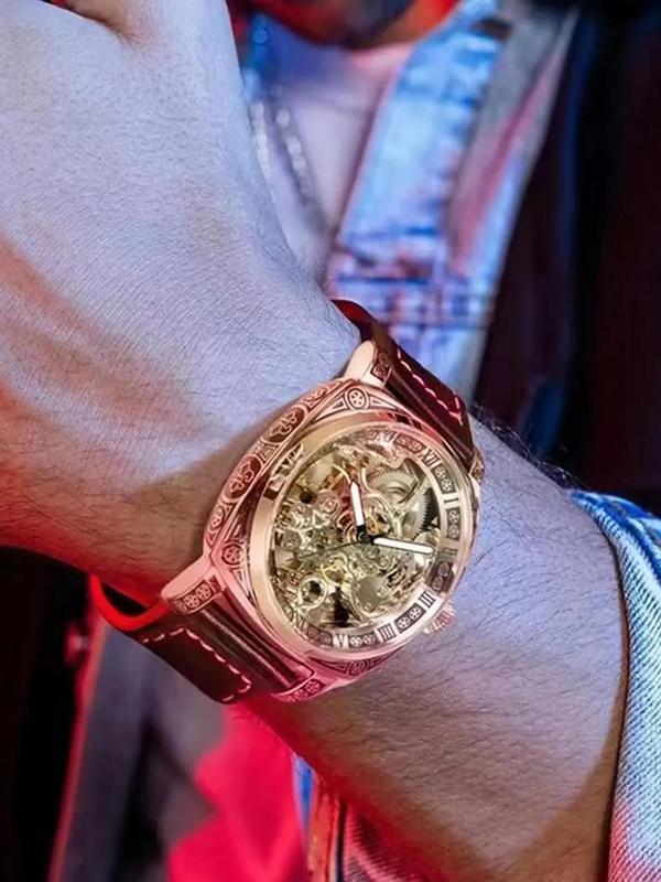 💥Heißer Verkauf 49% Rabatt⌚Business-Mode-Analoguhr mit rundem Zifferblatt und Lederarmband