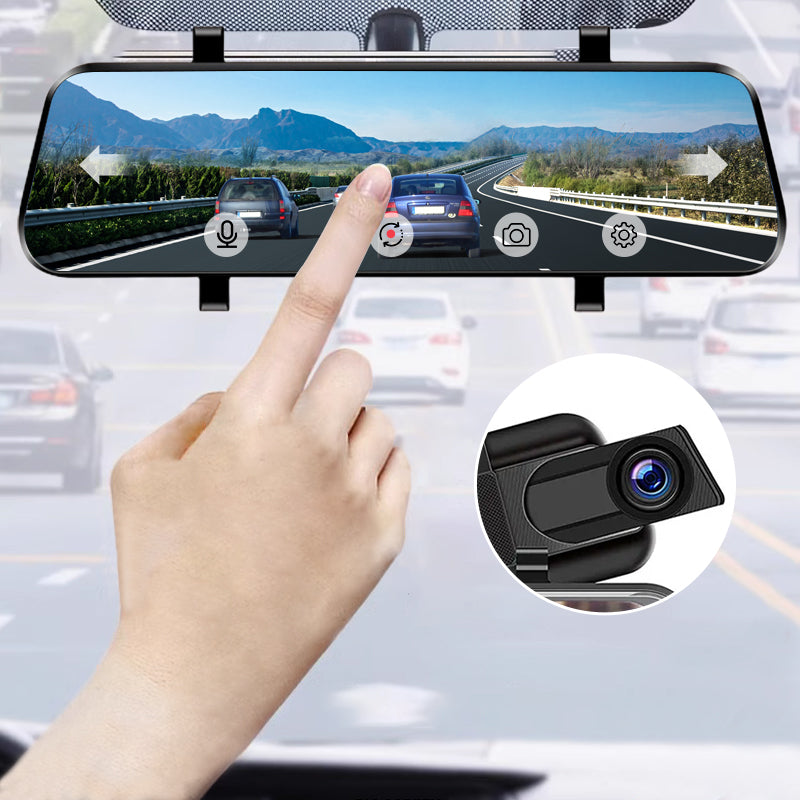 ⏰【Nur für kurze Zeit: 50 % Rabatt】👁️10-Zoll-Rückfahrkamera & Dashcam mit vollem Touchscreen – 1296P HD-Nachtsicht, Dual-Objektiv – ideal für sicheres Fahren & Parken🚗📹